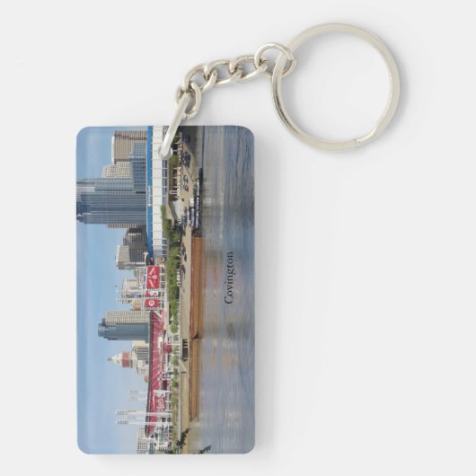 Covington acryl sleutelhanger (achterkant)