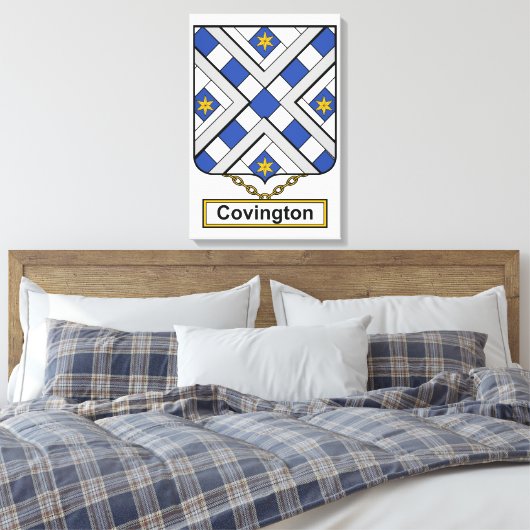 Covington Family Crest Canvas Afdruk (Insitu (Slaapkamer))