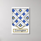Covington Family Crest Canvas Afdruk (Voorkant)