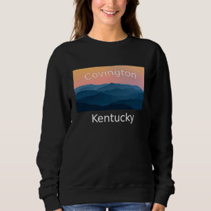 Covington Kentucky Berg zonsondergang geboortestad Trui