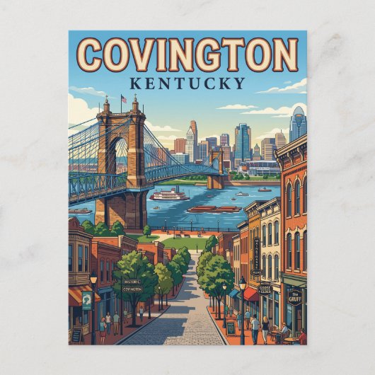 Covington, Kentucky Briefkaart (Voorkant)
