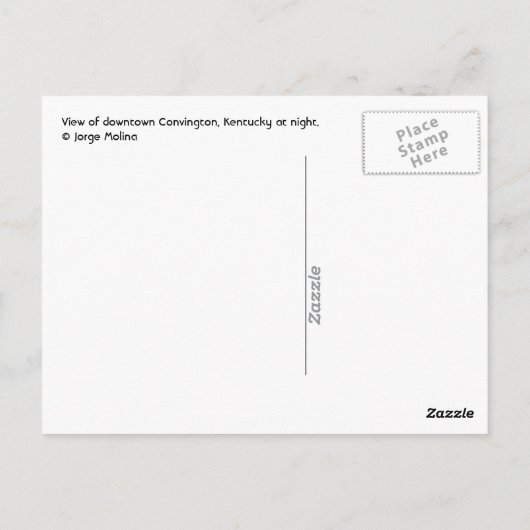 Covington, Kentucky, Verenigde Staten van Amerika Briefkaart (Achterkant)