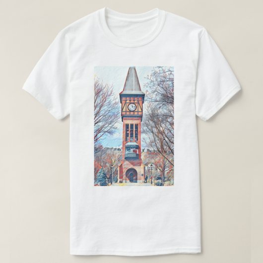 Covington, KY Goebel Park Klokkentoren schilderij T-shirt (Design voorkant)