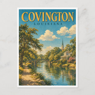 Covington Louisiana Bogue Falaya GeoSaga Briefkaart