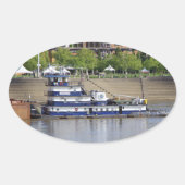 Covington-sticker Ovale Sticker (Voorkant)