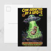 Cow Abducted by a UFO #1 Briefkaart (Voorkant / Achterkant)