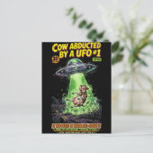 Cow Abducted by a UFO #1 Briefkaart (Staand voorkant)