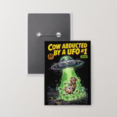 Cow Abducted by a UFO #1 Button (Voorkant / Achterkant)