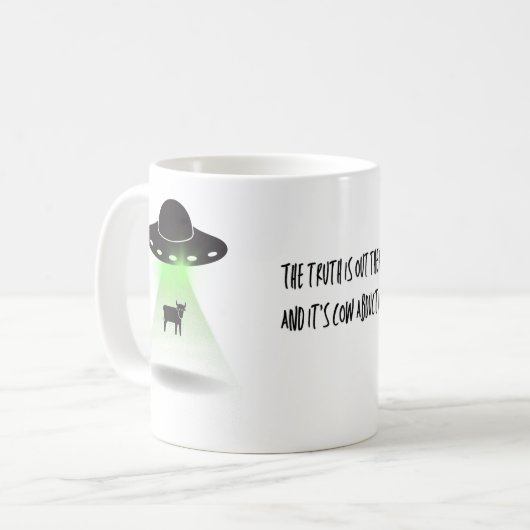 Cow Abduction Koffiemok (Voorkant links)
