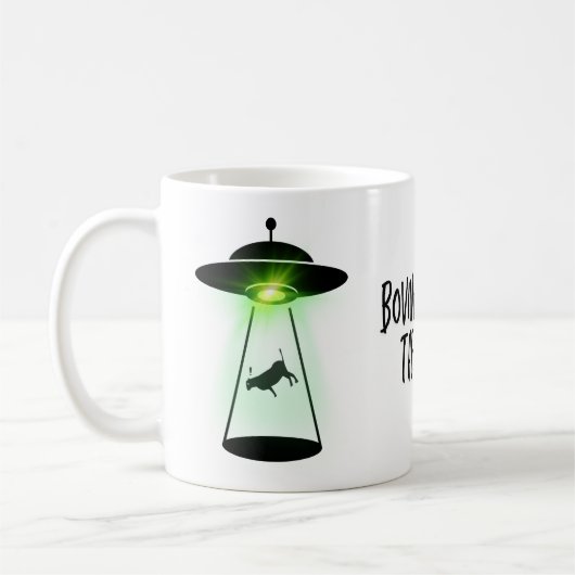 Cow Abduction Koffiemok (Links)