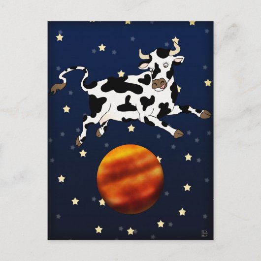Cow Aims Higher, briefkaart (Voorkant)