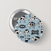 Cow and milk ronde button 5,7 cm (Voorkant /achterkant)