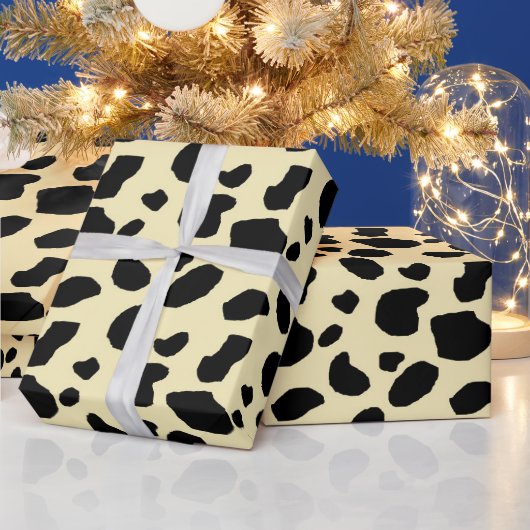 Cow Animal Skin Colour Pattern Design Cadeaupapier (Feestdagen)