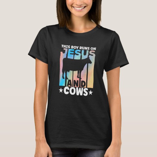 Cow Apparel Farmer Cows Lover for Boys Premium T-shirt (Voorkant)