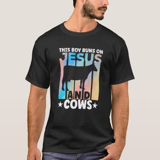 Cow Apparel Farmer Cows Lover for Boys Premium T-shirt (Voorkant)