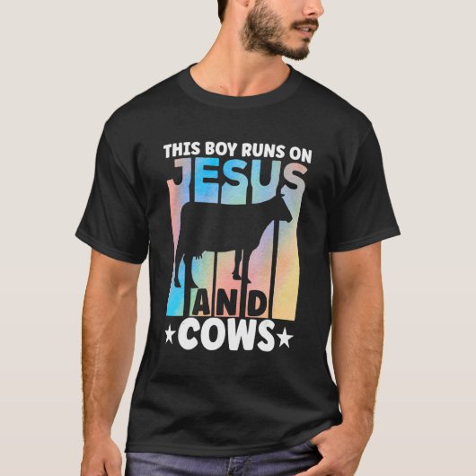 Cow Apparel Farmer Cows Lover for Boys T-shirt (Voorkant)