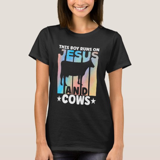 Cow Apparel Farmer Cows Lover for Boys T-shirt (Voorkant)