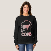 Cow Apparel Farmer Cows Lover for Women & Kids_3 Trui (Voorkant volledig)