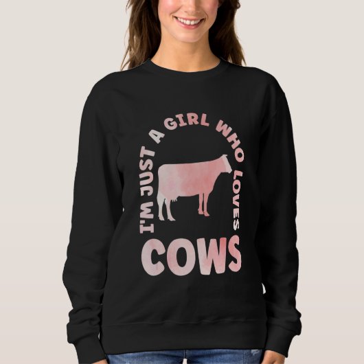 Cow Apparel Farmer Cows Lover for Women & Kids_3 Trui (Voorkant)