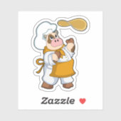 Cow as Cook with Dough Sticker (Vel)