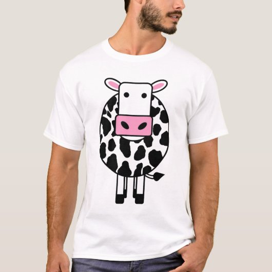 COW B&W hi-rez-kleur T-shirt (Voorkant)