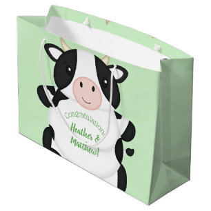 Cow Baby shower Green Groot Cadeauzakje