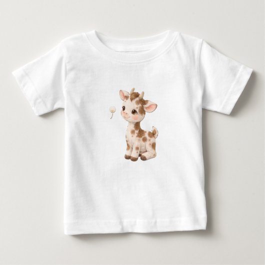Cow Baby T-Shirt – Cute Spotted & Striped Babies N (Voorkant)