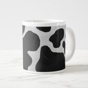 Cow Black en White Print Grote Koffiekop