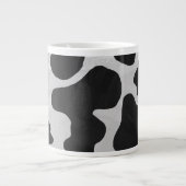 Cow Black en White Print Grote Koffiekop (Voorkant)