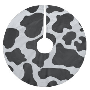Cow Black en White Print Kerstboom Rok