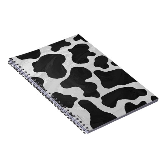 Cow Black en White Print Notitieboek (Rechterzijde)