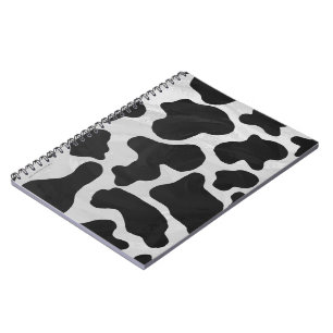 Cow Black en White Print Notitieboek