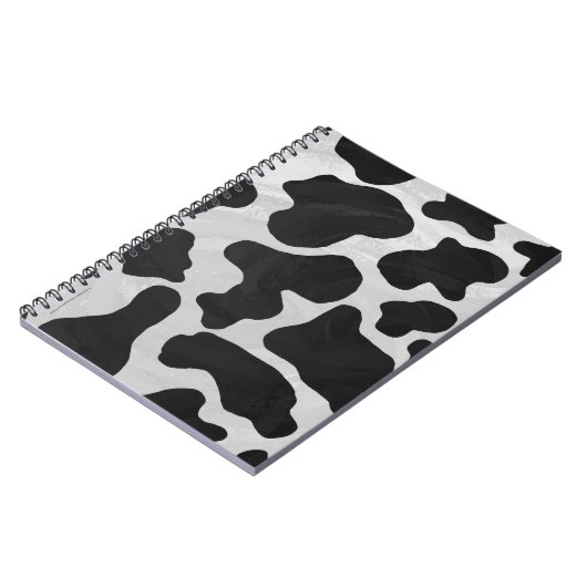 Cow Black en White Print Notitieboek (Linkerzijde)