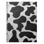 Cow Black en White Print Notitieboek (Voorkant)