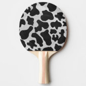 Cow Black en White Print Tafeltennisbatje (Voorkant)