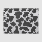 Cow Black en White Print Tissuepapier (Voorkant)