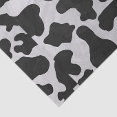 Cow Black en White Print Tissuepapier (Detail)