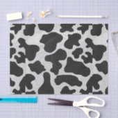Cow Black en White Print Tissuepapier (Craft)