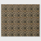 Cow Black White Spots Fur Cadeaupapier (Vlak)