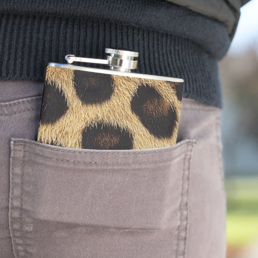 Cow Black White Spots Fur Heupfles (Voorbeeld)