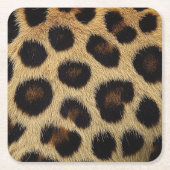 Cow Black White Spots Fur Kartonnen Onderzetters (Voorkant)