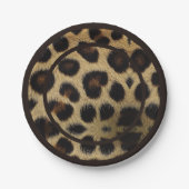 Cow Black White Spots Fur Papieren Bordje (Voorkant)