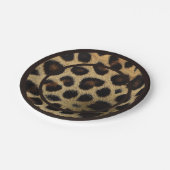 Cow Black White Spots Fur Papieren Bordje (Gekanteld)