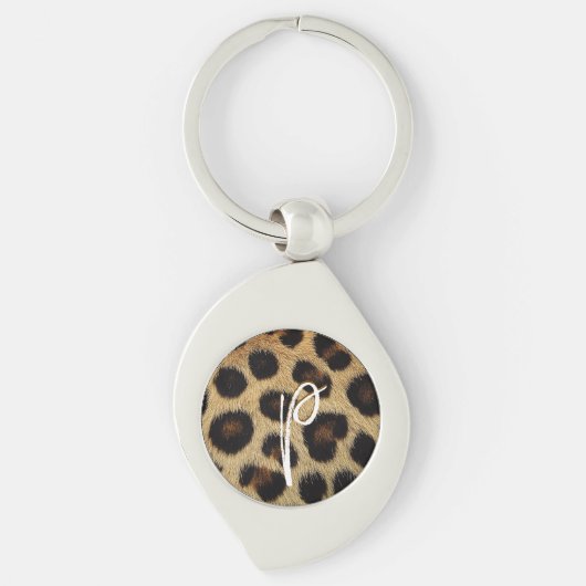 Cow Black White Spots Fur Sleutelhanger (Voorkant)