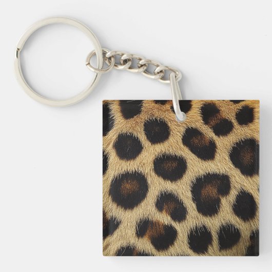Cow Black White Spots Fur Sleutelhanger (voorkant)