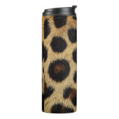 Cow Black White Spots Fur Thermosbeker (Gedraaid links)