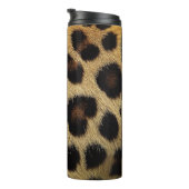 Cow Black White Spots Fur Thermosbeker (Geroteerd rechts)