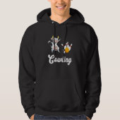 Cow Bowling Bowler Bowling Team Bowling Pin Strike Hoodie (Voorkant)