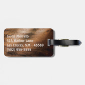 Cow Boy Boots Spur Country Monogram Bagagelabel (Achterkant horizontaal)