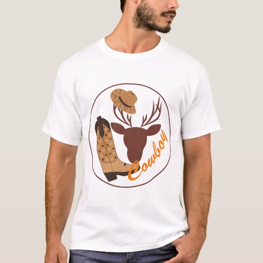 Cow boy t-shirt (Voorkant)